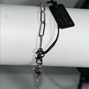 John Medeiros Silver Tone Rhodium 7” Diamante - Bracelet